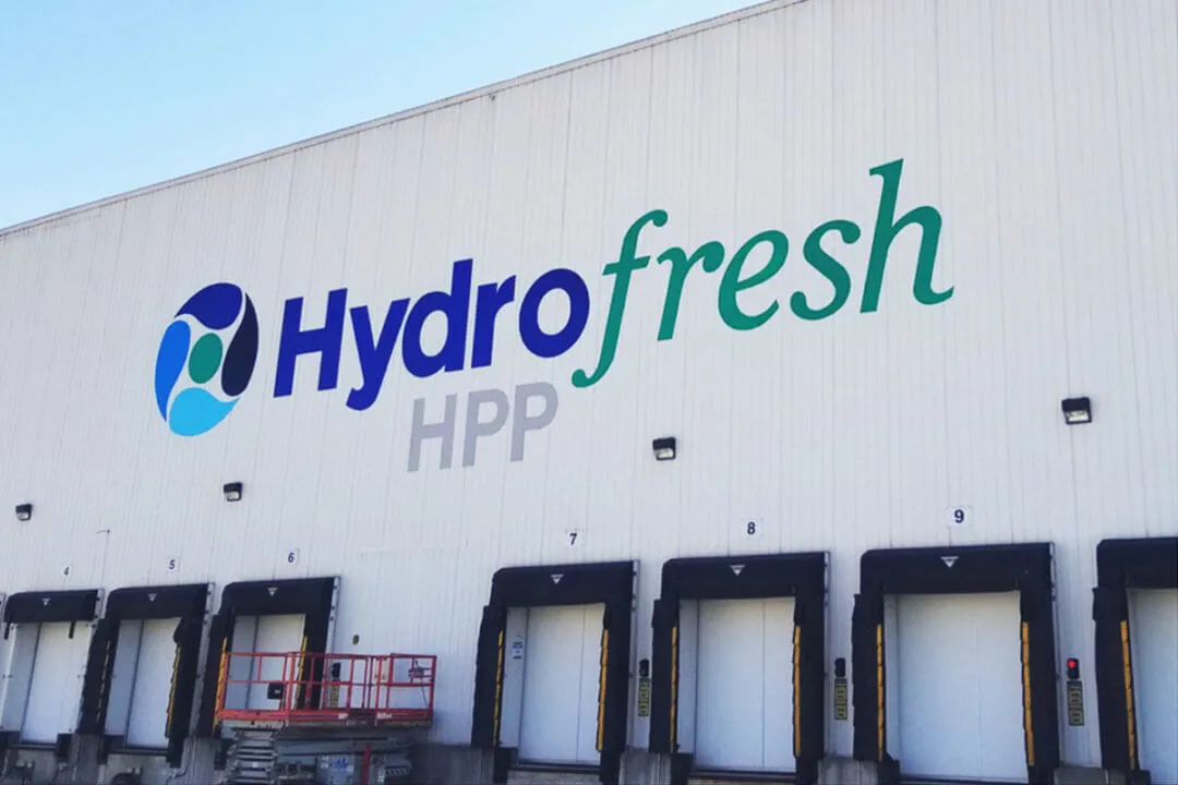The outside of a Hydrofresh building overlooking trucking docks