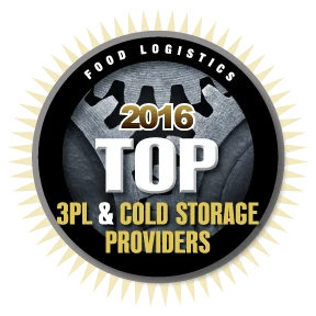 2016 Top 3PL & Cold Storage Providers badge