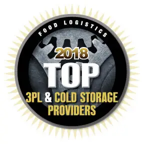 2018 Top 3PL & Cold Storage Providers badge