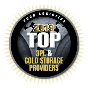 2019 Top 3PL & Cold Storage Providers badge
