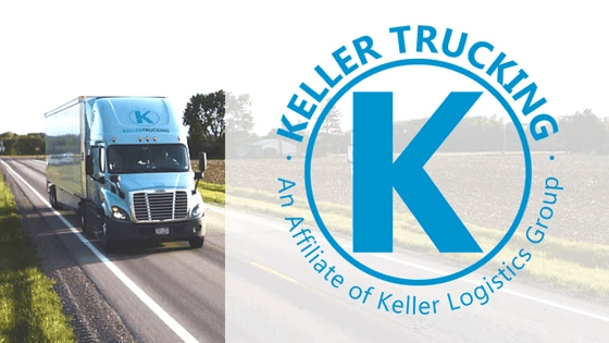 Keller Trucking Truck driving on road