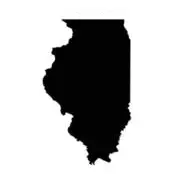 Shape of Illinois from a map